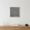 17" X 17" X 2" Brown Sandstone Square Bubble Design - Wall Decor