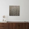 24" X 24" X 1" Raw Wood Look Silver Finish Square Wall Art Medium