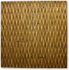 36" X 36" X 1" Raw Wood Look Gold Finish Square Wall Art