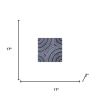 17" X 17" X 2" Gray, Lined Square - Wall Decor