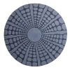 19" X 19" X 2" Sandstone, Fine Polished, Round With Stardust Pebble Finish - Wall Decor
