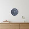 19" X 19" X 2" Sandstone, Fine Polished, Round With Stardust Pebble Finish - Wall Decor