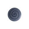 14" X 14" X 2" Gray Round Modern Spiral Wall Art
