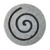 28" X 28" X 2" Gray Round Modern Spiral Wall Art
