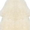 2' X 3' White Natural New Zealand Sheepskin Wool Area Rug
