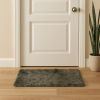 2' X 3' Grey Faux Fur Animal Print Area Rug