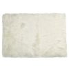 2' X 3' Off White Faux Fur Washable Area Rug