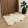 2' X 3' Natural New Zealand Sheepskin Wool Area Rug