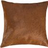 18 X 18 Brown Cowhide Throw Pillow