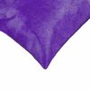 18" Purple Cowhide Throw Pillow