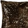 18" X 18" X 5" Gold And Chocolate Quattro  Pillow