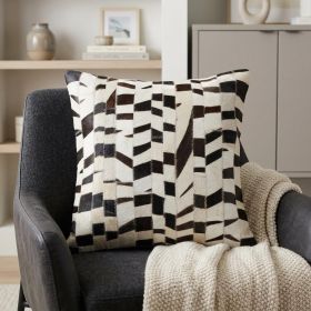 18" X 18" Zebra Cowhide Pillow