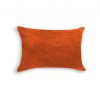 12" X 20" X 5" Orange Cowhide  Pillow