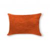 12" X 20" X 5" Orange Cowhide  Pillow