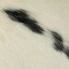 12" X 20" X 5" White And Black Cowhide  Pillow