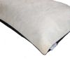 12" X 20" Off White Cowhide Pillow
