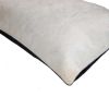 12" X 20" Off White Cowhide Pillow
