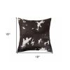18" X 18" X 5" Chocolate And White Quattro  Pillow