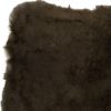2' X 3' Brown Natural Sheepskin Single Short Haired Area Rug