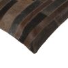 Set of Two Chocolate Cowhide Throw Pillow