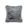 18" X 18" X 5" Gray Sheepskin  Pillow 2 Pack