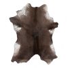 2' X 3' Taupe And White Calfskin - Area Rug