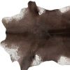 2' X 3' Taupe And White Calfskin - Area Rug