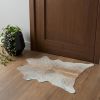 2' X 3' Natural Light Gray Calfskin - Area Rug