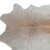2' X 3' Natural Light Gray Calfskin - Area Rug