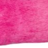 12" X 20" Fuschia Cowhide Throw Pillow