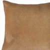18 X 18 Tan Cowhide Throw Pillow