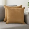 18 X 18 Tan Cowhide Throw Pillow