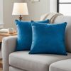 18 X 18 Royal Blue Cowhide Throw Pillow