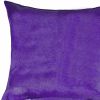 18 X 18 Purple Cowhide Throw Pillow