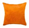 18" X 18" X 5" Orange Cowhide  Pillow 2 Pack