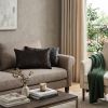 Set of Two 12" X 20" Chocolate Cowhide Throw Pillow