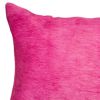 Set of Two 12" X 20" Fuschia Cowhide Throw Pillow