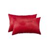 12" X 20" X 5" Wine Cowhide  Pillow 2 Pack