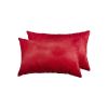 12" X 20" X 5" Wine Cowhide  Pillow 2 Pack