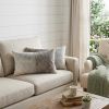 Set of Two 12" X 20" Gray and White Cowhide Throw Pillow