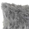 12" X 20" X 5" Gray Faux  Pillow 2 Pack