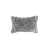 12" X 20" X 5" Gray Faux  Pillow 2 Pack