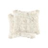 18" X 18" X 5" Gradient Tan Faux  Pillow 2 Pack