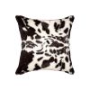 18" X 18" X 5" Brownsville Chocolate And White Faux  Pillow 2 Pack