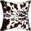 18" X 18" X 5" Brownsville Chocolate And White Faux  Pillow 2 Pack