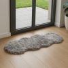 2' X 6' Gray Sheepskin Double - Area Rug