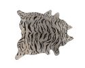 6' X 7' Gray and Black Cowhide Cowhide Area Rug