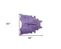 60" X 84" Purple Cowhide - Area Rug