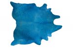 5' X 7' Blue Cowhide Cowhide Handmade Area Rug