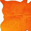 60" X 84" Orange Cowhide - Area Rug